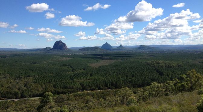 Glass House Mountains – Mt Tibrogargan and beyond