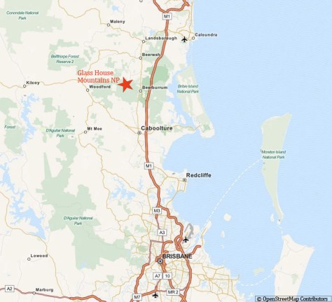 Glasshouse mountains location