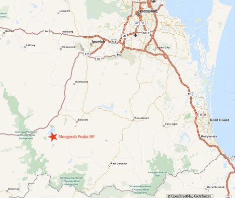 Moogerah NP location